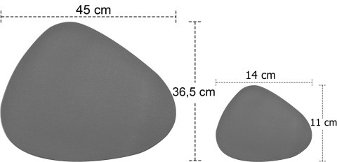 Komplet podkładek na stół TRIVAL GREY