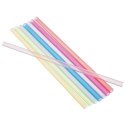 Słomki do Napojów Kolorowe Zestaw 50 szt. Wielorazowe 22 cm ORION