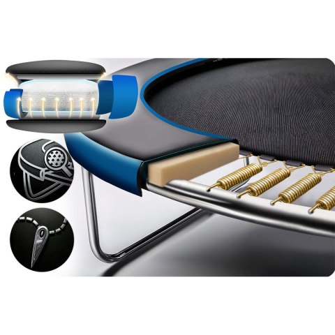 Trampolina ogrodowa 10ft/312cm z siatką zewnętrzną i drabinką Neo-Sport