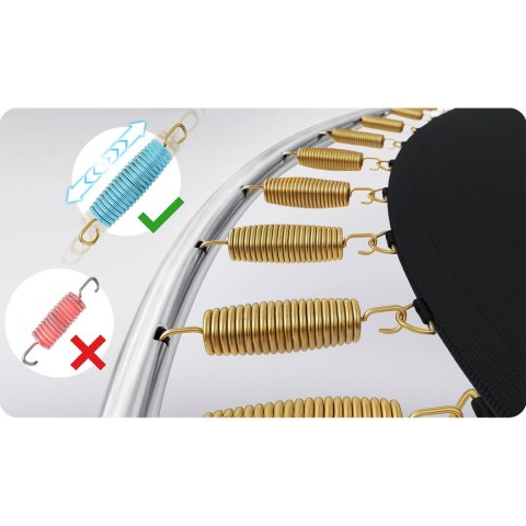 Trampolina ogrodowa 10ft/312cm z siatką zewnętrzną i drabinką