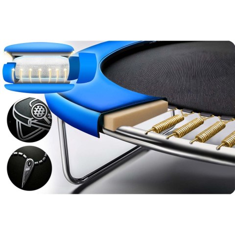 Trampolina ogrodowa 10ft/312cm z siatką zewnętrzną i drabinką