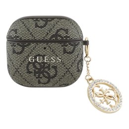 Guess 4G Strass Charm - Etui AirPods 4 (brązowy)
