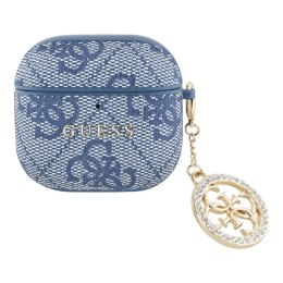 Guess 4G Strass Charm - Etui AirPods 4 (niebieski)