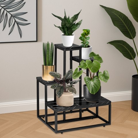 Kwietnik ANTIRES czarny marmur