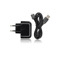 ŁADOWARKA SIECIOWA (AC) USB (max 1A) + odpinany kabel micro USB BLUE STAR