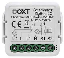 Moduł OXT mini ściemniacz 2 obwody ZigBee TUYA T266