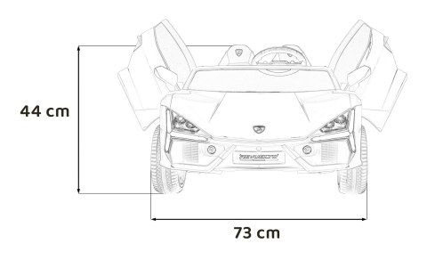 Pojazd Lamborghini Revuelto XL STRONG Czarny