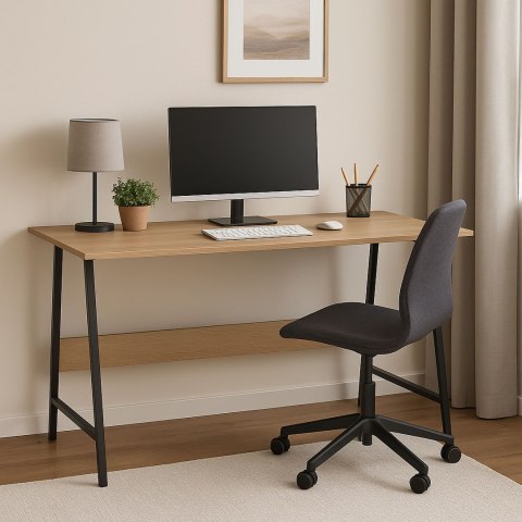 Biurko loftowe komputerowe GRENEN MODERN OAK