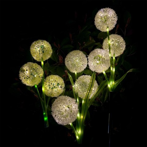 Ogrodowe ozdobne lampki solarne Rebel- czosnek ozdobny