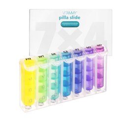 VITAMMY PILLA SLIDE 7x4 Tygodniowa kasetka na leki