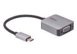 ATEN UC3002A-AT adapter kablowy USB Type-C VGA (D-Sub) Czarny, Srebrny