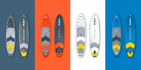 Deska SUP REBEL ACTIVE pompowana 350x81x15cm , zestaw