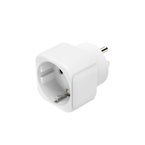 Hama 00223438 adapter wtyczek zasilających Typu B Typ C + typ F Biały