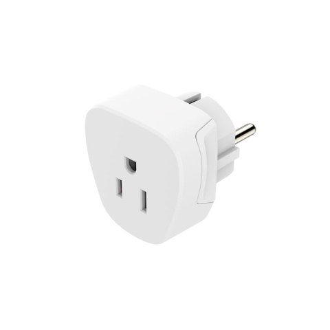 Hama 00223458 adapter wtyczek zasilających Typ E/F hybryda Typu B Biały