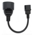 Qoltec Adapter IEC 320 C14/ FRENCH | 0.15m