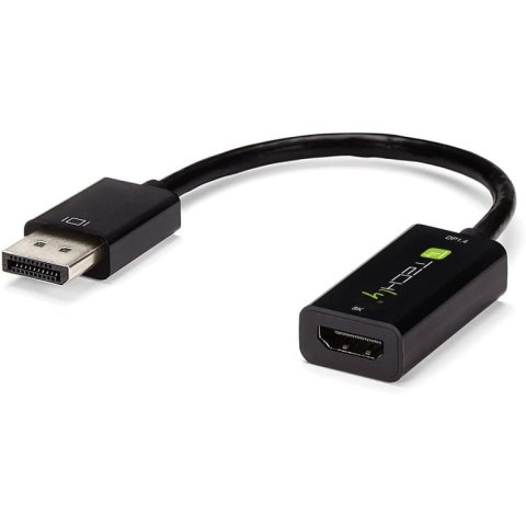 Techly IADAP DP-HDMIF8K adapter kablowy 0,2 m DisplayPort HDMI Typu A (Standard) Czarny
