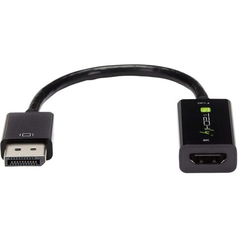 Techly IADAP DP-HDMIF8K adapter kablowy 0,2 m DisplayPort HDMI Typu A (Standard) Czarny