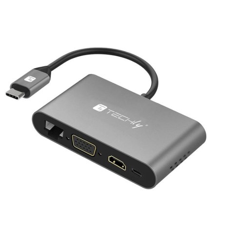 Techly IADAP USB31-DOCK3 adapter HDMI, RJ-45, USB 3.2 Gen 1 (3.1 Gen 1), VGA