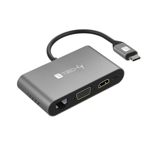 Techly IADAP USB31-DOCK3 adapter HDMI, RJ-45, USB 3.2 Gen 1 (3.1 Gen 1), VGA
