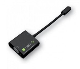 Techly IDATA HDMI-VGA5 adapter kablowy VGA (D-Sub) HDMI Typu D (Micro) Czarny