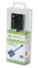 Techly IDATA HDMI-VGA5 adapter kablowy VGA (D-Sub) HDMI Typu D (Micro) Czarny