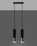 Lampa wisząca LOOPEZ 2 czarny/chrom