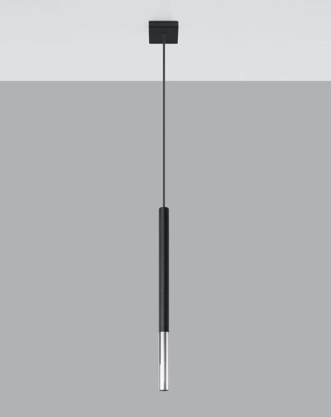 Lampa wisząca MOZAICA 1 czarny/chrom