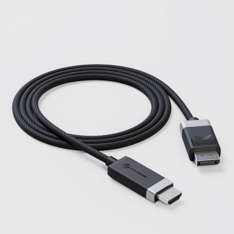 ALOGIC FUDPHD2-SGR adapter kablowy 2 m DisplayPort HDMI Czarny, Szary