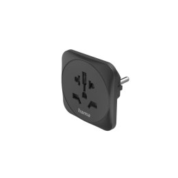 Hama 00223454 adapter wtyczek zasilających Typ E/F hybryda Uniwersalne Czarny