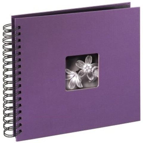 Hama "Fine Art" Spiral Album, purple, 26x24/50 album na zdjęcia Fioletowy 100 ark. 10 x 15, 13 x 18
