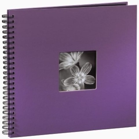 Hama "Fine Art" Spiral Album, purple, 34x32/50 album na zdjęcia Fioletowy 10 x 15, 13 x 18