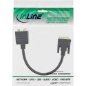 InLine 17301 adapter kablowy DVI-I DVI-I + VGA (D-Sub) Czarny