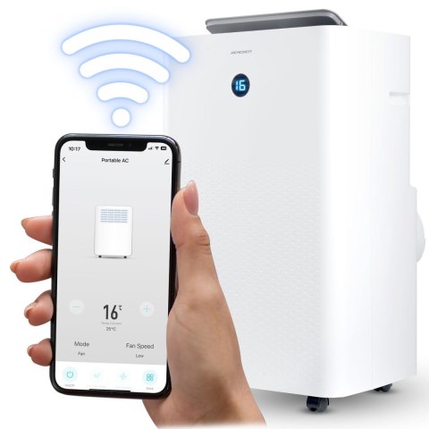 Klimatyzator przenośny 14000 BTU osuszacz grzanie WiFi 37l/24h Berdsen BD-584