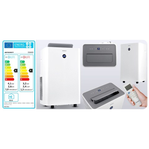 Klimatyzator przenośny 14000 BTU osuszacz grzanie WiFi 37l/24h Berdsen BD-584