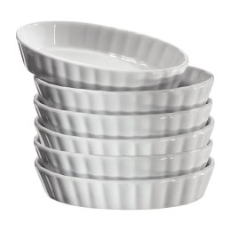 Küchenprofi Burgund - Naczynie porcelanowe do creme brulee 14×8,5×2,5 cm 6 szt.