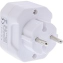 InLine 16471A adapter wtyczek zasilających Typu F Typ C (wtyczka eur) Biały