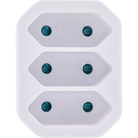 InLine 16471A adapter wtyczek zasilających Typu F Typ C (wtyczka eur) Biały