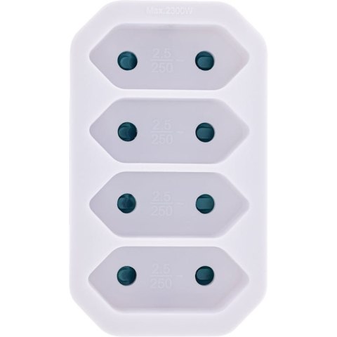 InLine 16471E adapter wtyczek zasilających Typu F Typ C (wtyczka eur) Biały