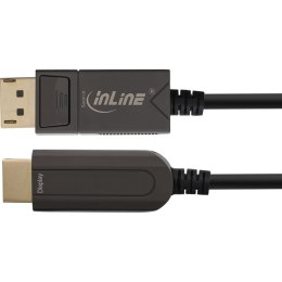 InLine 17180B adapter kablowy 15 m DisplayPort HDMI Czarny