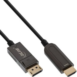 InLine 17180C adapter kablowy 20 m DisplayPort HDMI Czarny