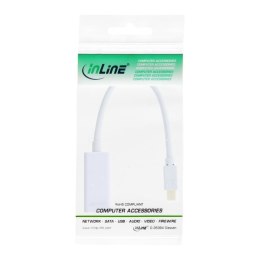 InLine 17193K adapter kablowy 0,15 m Mini DisplayPort HDMI Typu A (Standard) Biały