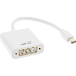 InLine 17194K adapter kablowy 0,15 m Mini DisplayPort DVI-D Biały