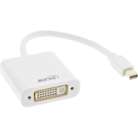 InLine 17194K adapter kablowy 0,15 m Mini DisplayPort DVI-D Biały
