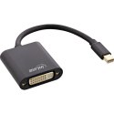 InLine 17194S adapter kablowy 0,15 m Mini DisplayPort DVI-D Czarny