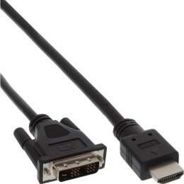 InLine 17658E adapter kablowy 0,3 m HDMI Typu A (Standard) DVI Czarny