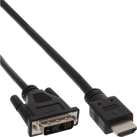 InLine 17658E adapter kablowy 0,3 m HDMI Typu A (Standard) DVI Czarny