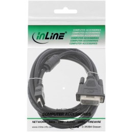 InLine 17663 adapter kablowy 3 m HDMI DVI-D Czarny