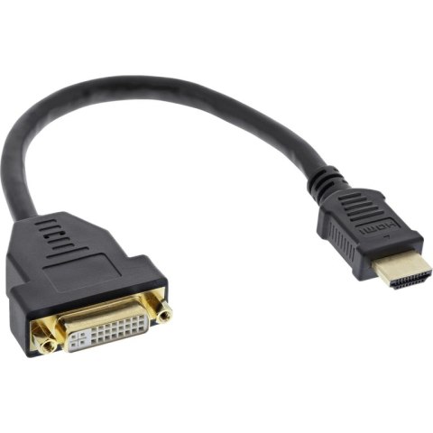 InLine 17670I adapter kablowy 0,2 m HDMI Typu A (Standard) DVI-D Czarny