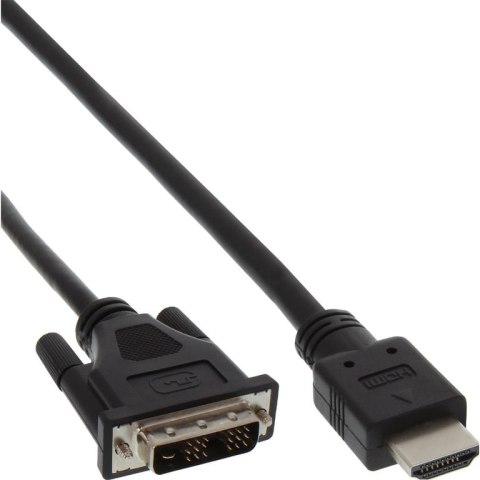 InLine 4043718064595 3 m DVI HDMI Czarny