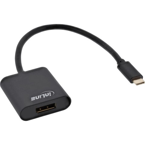 InLine 64102B adapter kablowy 0,2 m USB Type-C DisplayPort Czarny